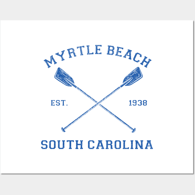 Vintage Myrtle Beach Vacation Apparel Wall Art by Vector Deluxe